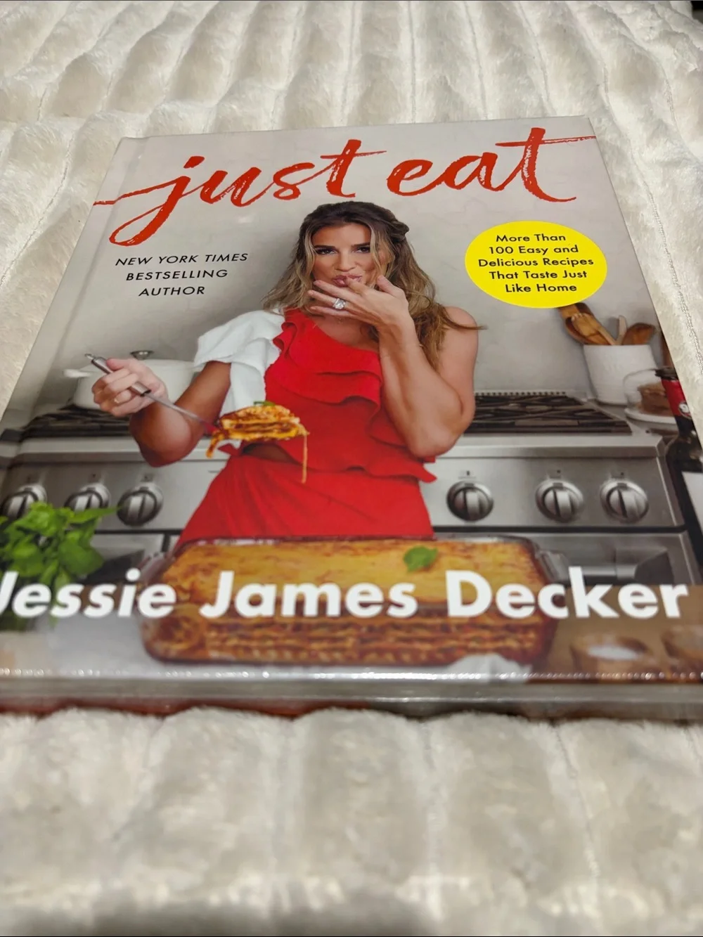 Williams Sonoma Just Eat Cookbook - Red & White Cover with Yellow Accent